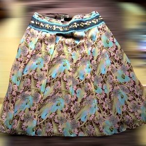 Free People SILK BOHO Skirt NWOT **MUST BE BUNDLED TO PURCHASE!” 🌸🌸